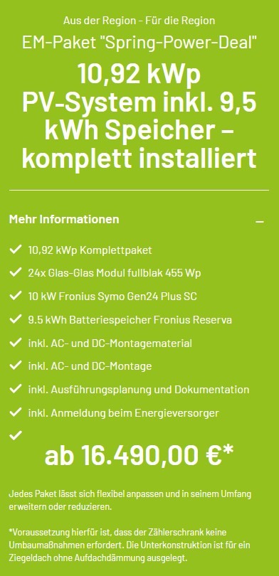 Angebot Spring Power Deal